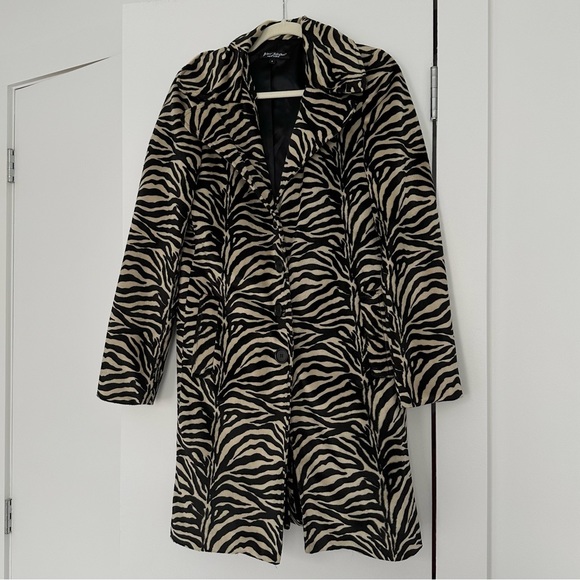 Betsey Johnson Zebra pattern vintage coat - Picture 2 of 6